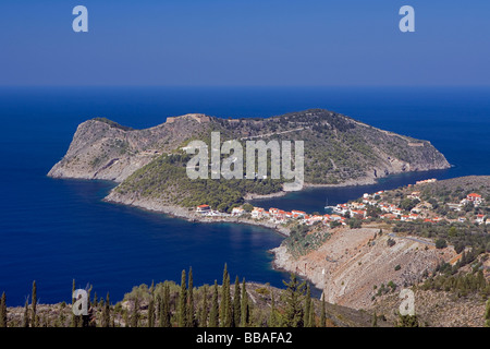 Assos, Kefalonia, Griechenland, Europa Stockfoto