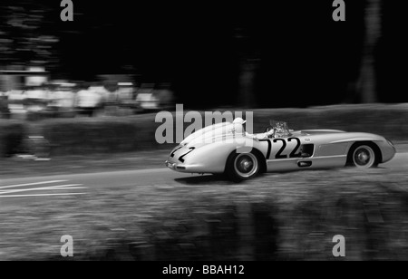 1955 Millie Miglia Mercedes Benz 300SLR, Gefahren von Stirling Moss auf dem 2005 Goodwood Festival of Speed, West Sussex zu gewinnen Stockfoto