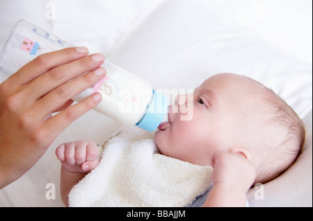 Die Trinkflasche Baby Stockfoto