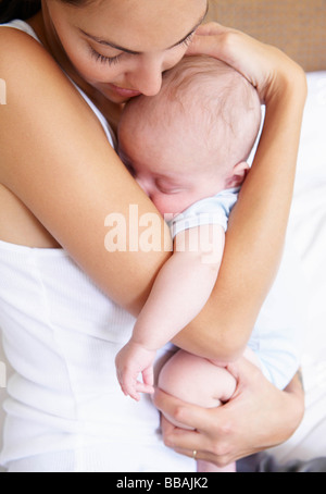 Mutter mit ihrem baby Stockfoto