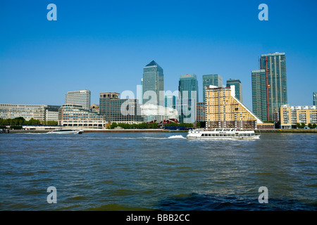 Canary Wharf finanziellen Banken Stockfoto