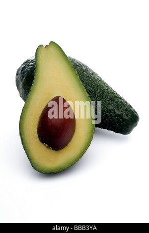 Frische grüne Avocado Stockfoto