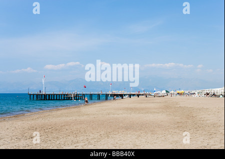 Lara Beach, in der Nähe von Antalya, Mittelmeerküste, Türkei Stockfoto