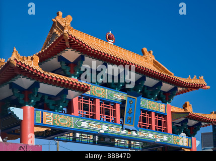 Seattle WA Chinatown Tor im internationalen Stadtteil Stockfoto