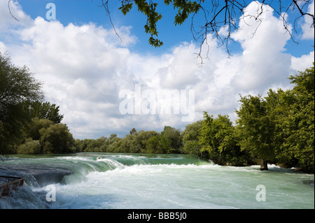 Manavgat Wasserfall (Manavgat Selalesi) in voller Flut, Manavgat, Mittelmeerküste, Türkei Stockfoto