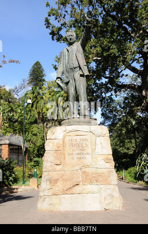 Denkmal für Cecil John Rhodes 1853-1902 Company Garden Kapstadt Südafrika Stockfoto