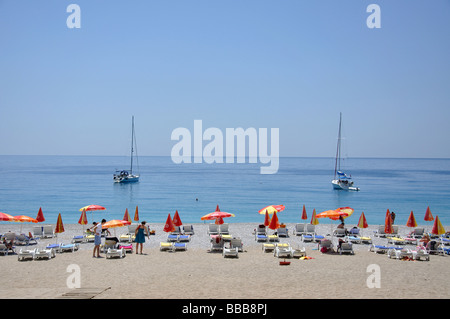 Strand von Oludeniz, Oludeniz, Provinz Mugla, Republik Türkiye Stockfoto