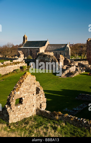 Lindisfarne Priory Holy Island Northumberland England Stockfoto