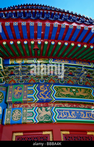 Chinesische Tempel des Himmels wie in China, Fernost Orient gesehen Stockfoto