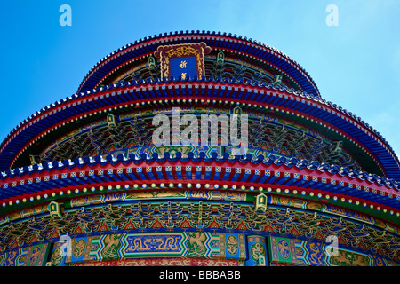 Sehr bunten chinesischen Tempel des Himmels wie in China gesehen Stockfoto