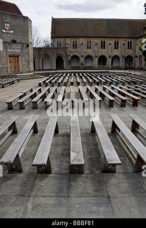 Open-Air-Kirche in Aylesford Priorat Stockfoto