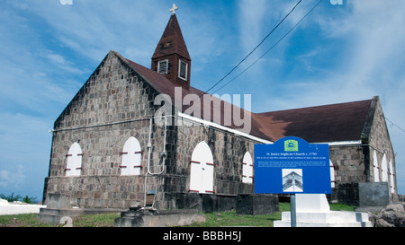 St James Anglican Church Nevis Karibik-Insel Stockfoto