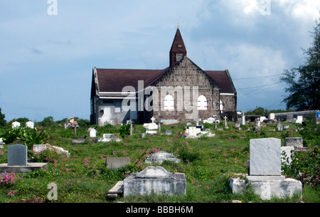 St James Anglican Church Nevis Karibik-Insel Stockfoto