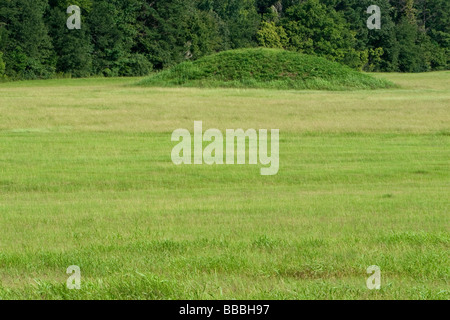 Natchez Trace Parkway, Pharr Mounds, Mississippi. In der Nähe von Mile 287. Erstellt 1 n. Chr. bis 200 n. Chr. Stockfoto