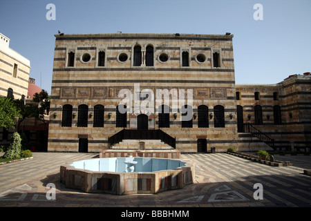 Innenhof bei Azem Palast in der Altstadt von Damaskus-Syrien Stockfoto