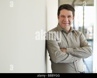 Porträt von reifer Mann Stockfoto