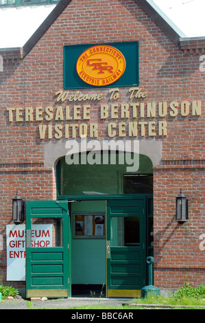 Teresalee Berthinuson Besucherzentrum am Connecticut Trolley Museum in East Windsor. Stockfoto