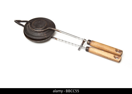 Waffeleisen isoliert auf einem weißen Studio-Hintergrund Stockfoto