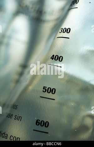 Serum-Tasche, Bolsa de suero Stockfoto