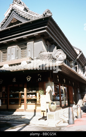 Feuerfeste Haus (Kurazukuri) aus der Edo-Zeit in Kawagoe (kleine Edo), nördlich von Tokio. Stockfoto