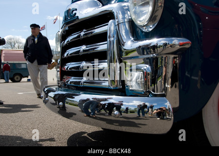 Goodwood Breakfast Club treffen. 3. Mai 2009. Goodwood, Chichester, West Sussex, England, UK Stockfoto