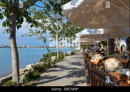 Seafront Restaurant in the Old Town, Side, Mediterranean Coast, Turkey Stockfoto