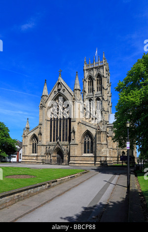 Südseite des Münster St. Georg, Doncaster, South Yorkshire, England, UK. Stockfoto