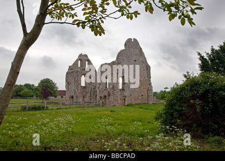 Skelettteile Priory, West Sussex, England Stockfoto