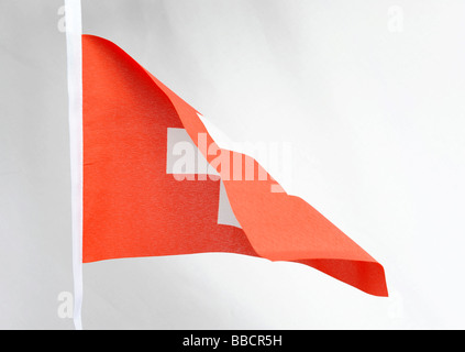 Nationalflagge der Schweiz Stockfoto