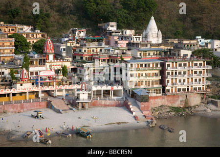 Sant Sewa Ashram. Lakshman Jhula. Rishikesh. Uttarakhand. Indien Stockfoto