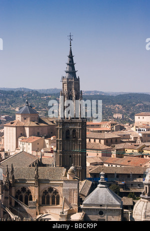 Vista Aerea De La Ciudad de Toledo Desde el Alcazar von Toledo aus dem Alcazar anzeigen Stockfoto