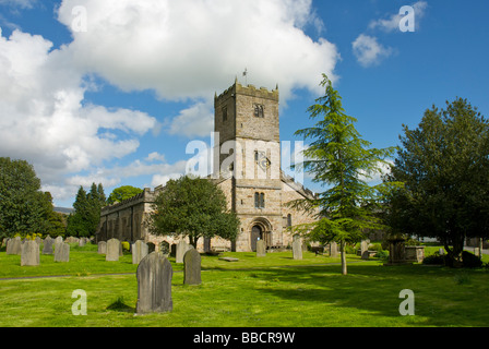 St. Marien Kirche, Kirkby Lonsdale, Cumbria, England UK Stockfoto