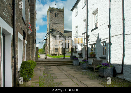 St. Marien Kirche, Kirkby Lonsdale, Cumbria, England UK Stockfoto