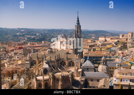 Vista Aerea De La Ciudad de Toledo Desde el Alcazar von Toledo aus dem Alcazar anzeigen Stockfoto