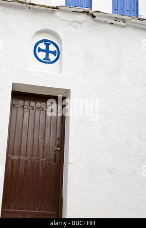 Alte griechische Eingang Skopelos Stadt griechische Inseln Griechenland Stockfoto