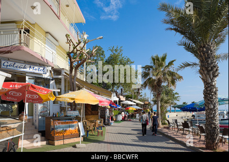 Strandpromenade in die Altstadt, die Seite, die Mittelmeerküste, Türkei Stockfoto