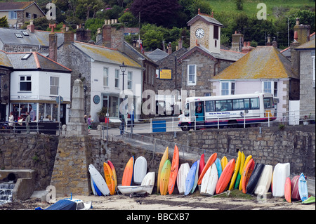 Mousehole Fischerdorf in Cornwall Stockfoto