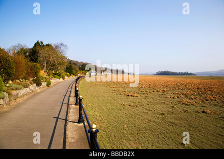 Die Promenade Grange über Sands Cumbria England Stockfoto