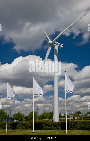 Die Windkraftanlage auf der Messe und Convention Center Bella Center in Kopenhagen Stockfoto