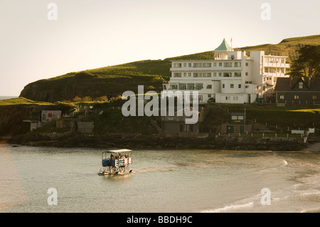 Der Sea-Traktor im Burgh Island in South Devon Stockfoto