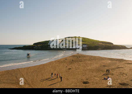 Der Sea-Traktor im Burgh Island in South Devon Stockfoto