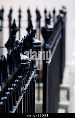 Schmiedeeiserne Geländer, London, UK Stockfoto