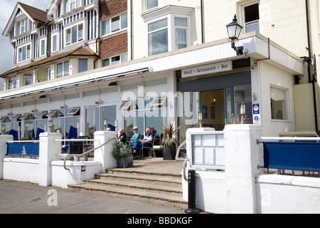 Terrasse Brudenell Hotel Aldeburgh Suffolk England Stockfoto