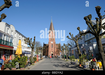 Kirche Warnemünde Stockfoto