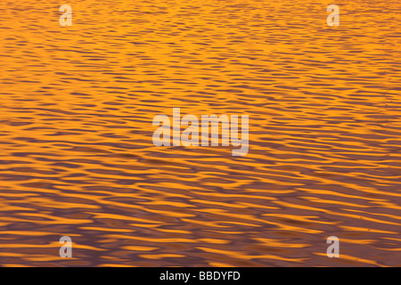 Sonnenlicht reflektieren, Wasser, Ushuaia, Argentinien Stockfoto