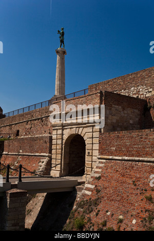 Festung Kalemegdan und Park in einem städtischen Gebiet Nachbarschaft von Belgrad Stockfoto