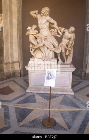 Laokoon und seine Söhne im Vatikanischen museum Stockfoto