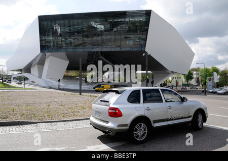 Neues Porschemuseum, neue Porsche-Museum, 2009, Stuttgart, Baden-Württemberg, Deutschland, Europa Stockfoto