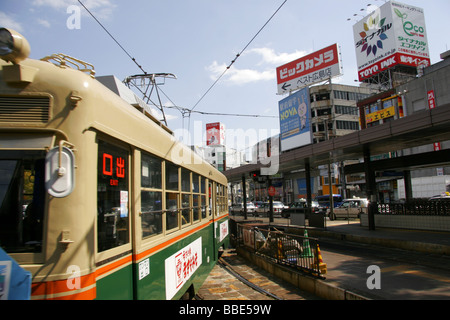 Straßenbahn in Hiroshima Japan Stockfoto