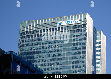 Gebäude in Canary Wharf in Docklands London England Barclays Stockfoto